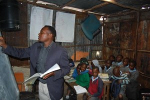 Teacher Erick at Childrock Initative
